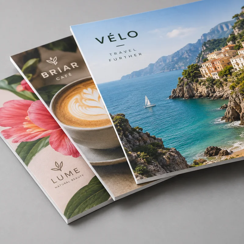 Postcards: Print-detail view showing cardstock and clean edges