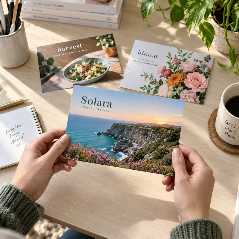 Postcards: In-hand view