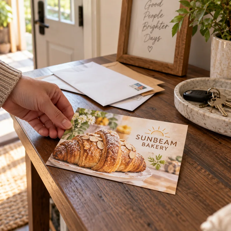Postcards: 4 × 6 live use: residential promotional mail
