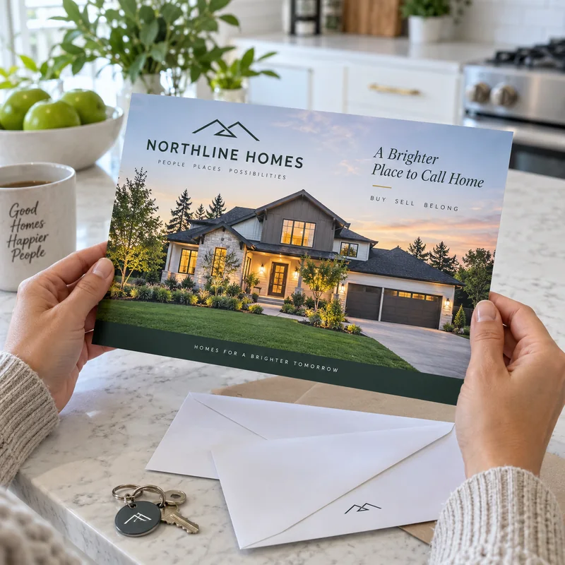 Postcards: 6 × 9 live use: oversized real-estate direct mail