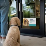 GOOD COMPANY VET entrance window graphic