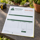 Cedar Grove letter / 2-part / full color carbonless form